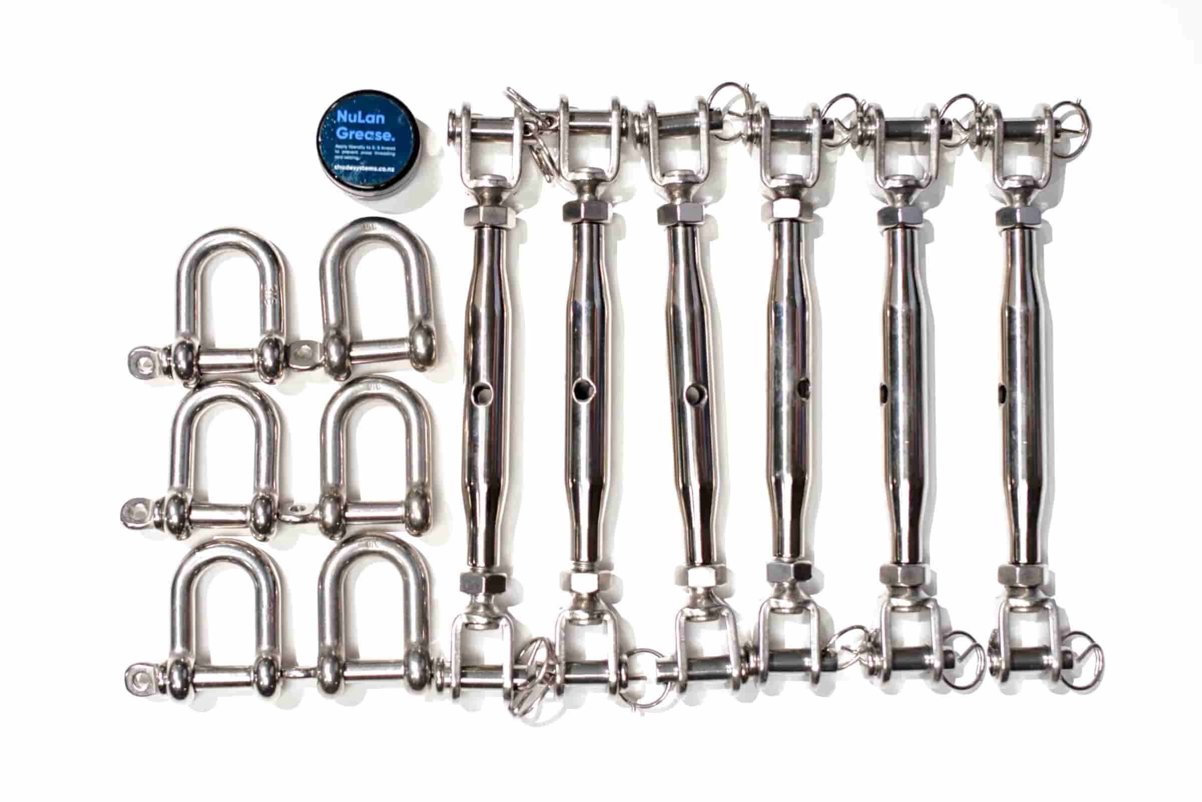 Hardware Pack of 6 SS Corner Sail in Australia