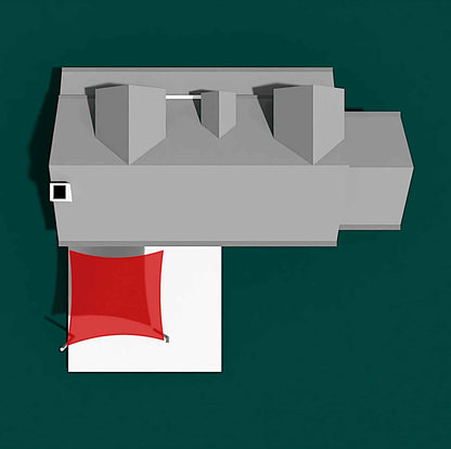 Square Shade Sail Over Patio In Australia